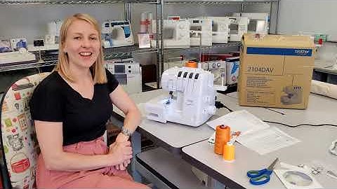Brother 2104D Overlocker - Rolled Hem Demo