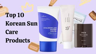 My Top 10 Korean Sun Care Products