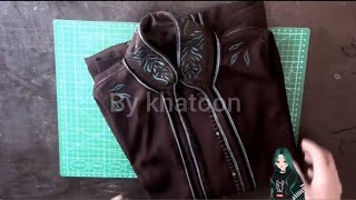 كورس شامل عن كيفية تفصيل و خياطة القفطان 4