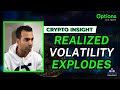 Crypto options realized volatility explodes