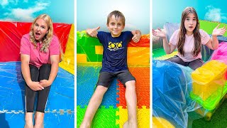 On Construit Trois Piscines À Partir De Matériaux Improvisés Challenge !