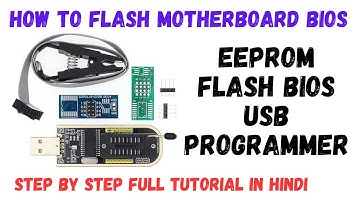 How to Flash Motherboard BIOS Program Using CH341A Step By Step Full Tutorial In Hindi @itkoustav