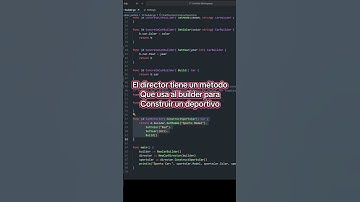 Código escalable y robusto. Los patrones builder y director en Go
