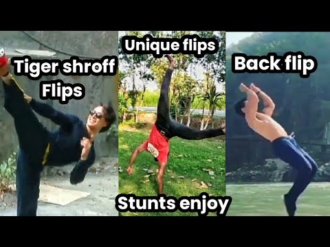 Tiger Shroff Vs Unique Parkour Flips Challenge Tiger Shroff Stunts