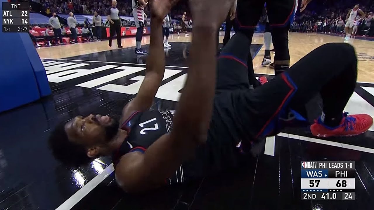 Joel Embiid Gets The And-1 & Showcases Hilarious Celebration 😂 - YouTube