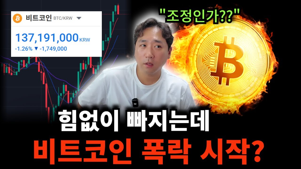 갑작스러운 비트코인 하락... 진짜 괜찮은 걸까?