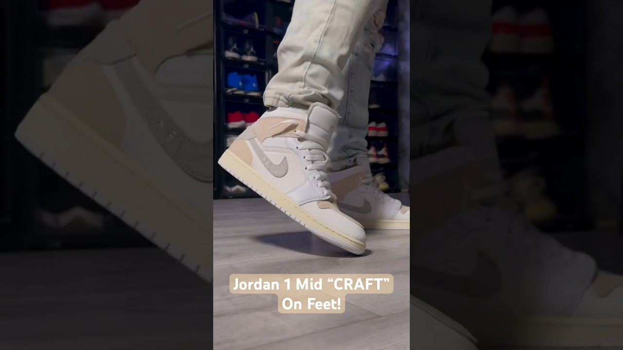 Jordan 1 Mid “CRAFT” On Feet! 