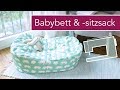 Mobiles Babybettchen / Kindersitzsack nähen