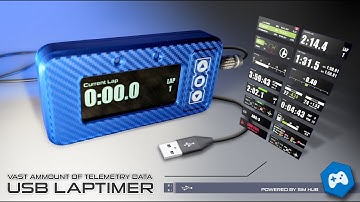 USB RONDETIMER Sim Racing Dashboard Display | 4-inch touchscreen, mogelijk gemaakt door Sim Hub