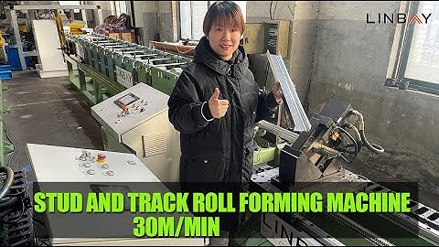 【Track】Linbay- Track roll forming machine 30m/min fast speed, U Channel