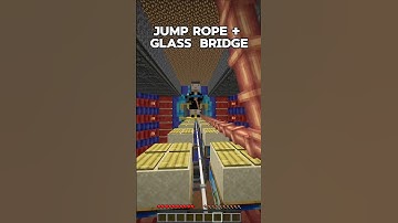 Jump Rope+Glass Bridge #minecraft #squidgame #456 #jumprope #glassbridge