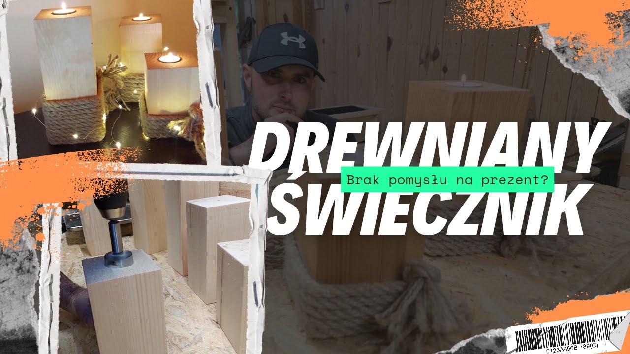 Jak zrobić drewniany świecznik? KROK PO KROKU 