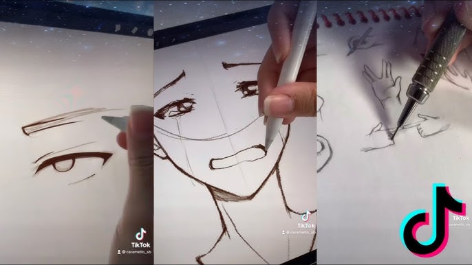 como desenhar uma boca de anime sério｜Pesquisa do TikTok