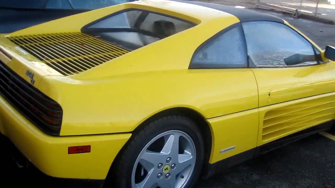 Ferrari 348 TS in Yellow - HD - YouTube