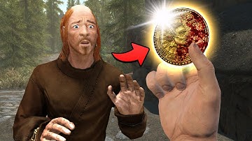 Skyrim VR but I flip a coin to destroy the lives of AI...
