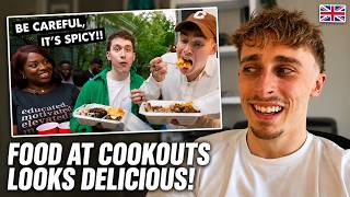 Brit Reacts to Two Brits go to a Real Southern Cookout!