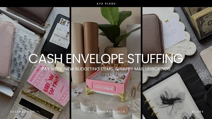 CASH ENVELOPE STUFFING | pay week, new budgeting items, & happy mail 📦✨💸 | $1,685 | december no. 1