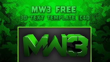 Cinema 4D MW3 Template | Free Download