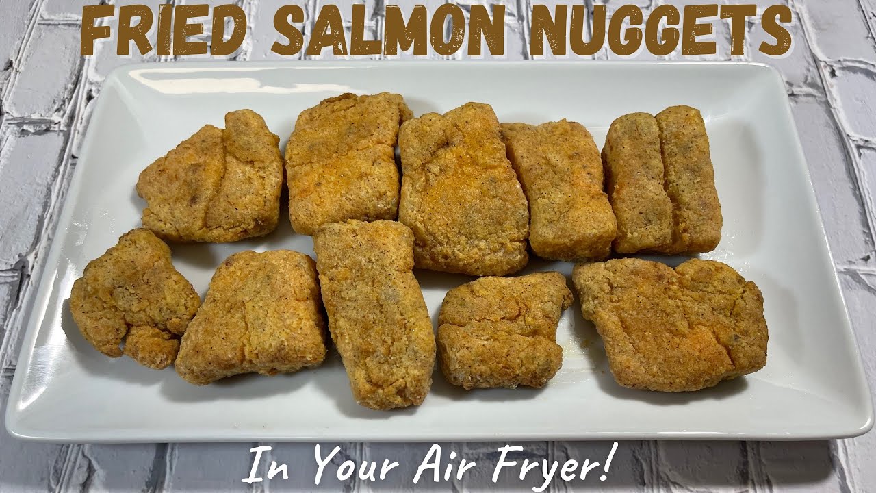 Air Fryer Salmon Bites (Salmon Nuggets) - Cooked by Julie