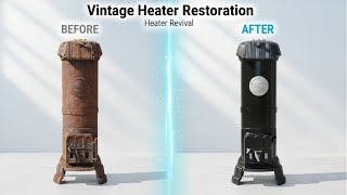 From Rust to Shine, Vintage Heater Restoration, Before and After Transformation