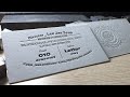 Creating Duplexing Business Cards_ Letterpress Printing + Foiling레터프레스 합지명함 만들기.