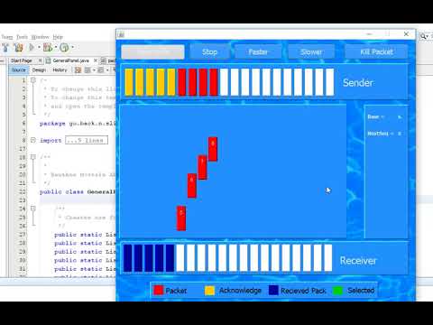 sliding window protocol java program