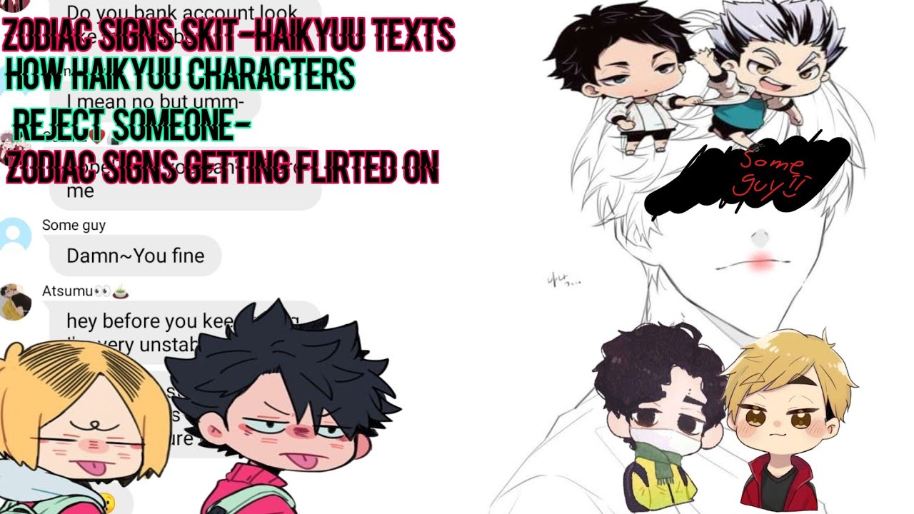 ||💔How haikyuu characters reject someone💌||Zodiac signs skit💫||
