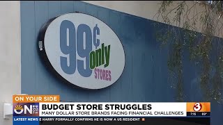 Budget store chains facing financial struggles