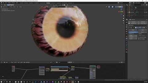 Blender Procedural eye test 1