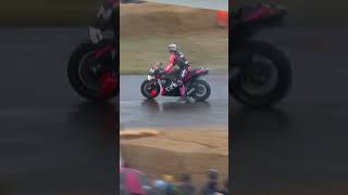 Lorenzo Savadori's spectacular MotoGP burnout at Goodwood