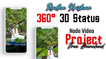 Radhe Krishna 3D Node Video Project 🔥 like Ae 🥵 | Node video Tutorial in Hindi | Next Level 3D#short