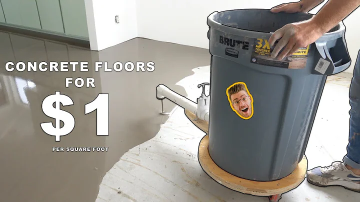 DIY SELF LEVELING CONCRETE FLOORS!! $1 per square foot - DayDayNews