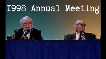 1998 Berkshire Hathaway Annual Meeting (Full Version)