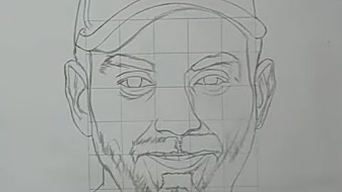 kl Rahul sketch outline step by step tutorial.