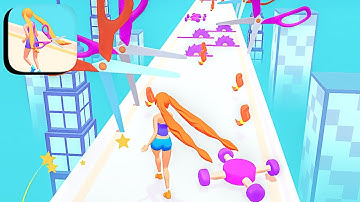 Hair Runner ​- All Levels Gameplay Android,ios (Part 1)