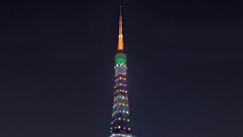 パワーポイント アニメーション 東京タワーイルミネーション作ってみた Tokyo Tower Illumination Animation