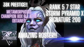 Rank 5 7 Star Storm Pyramid X Signature 200 - 6 Rank 5 7 Stars - Metamorphosis All Keys Champion Box