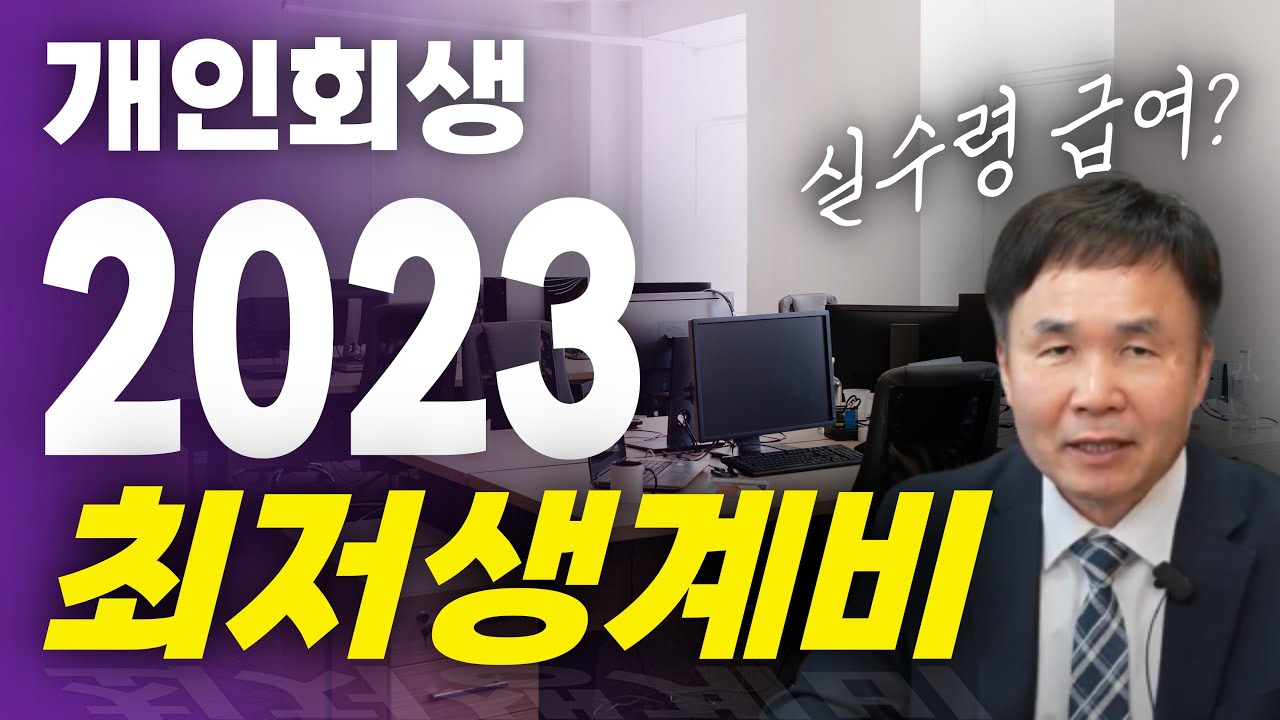 2023년 개인회생 최저생계비 | 서울회생법원에서 인정하고 있는 추가생계비