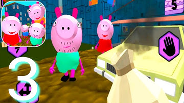 Piggy Neighbor. Family Escape Obby House 3D Gameplay Walkthrough Part 3 || Level 7, 8 & 9 ||