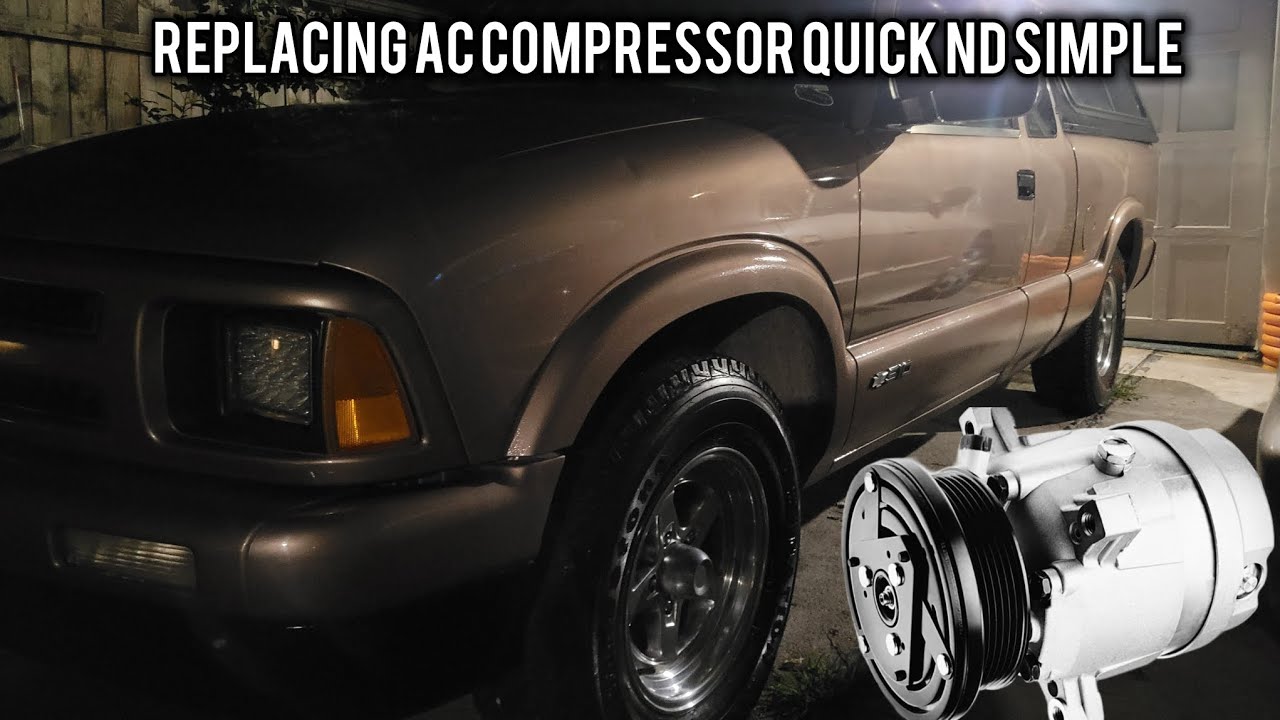 How to Replace Ac Compressor on 97 Chevy s10 2.2l - YouTube