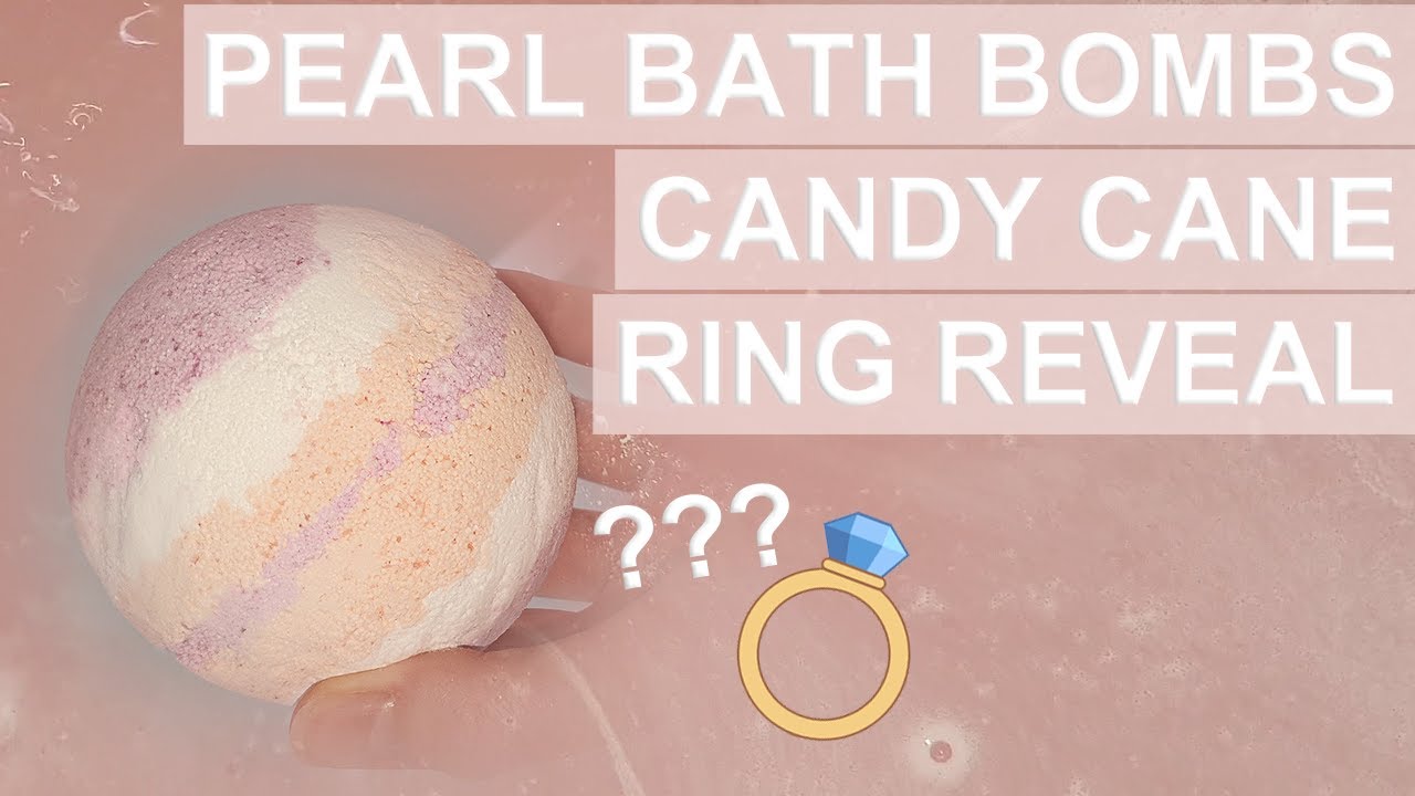 Pearl Bath Bombs Candy Cane RING REVEAL! YouTube