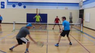 Eau Claire Pickleball Tournament-OMD Del Kauss/Rob Schmidt v Ian Astbury/Dan McConnell Game 1
