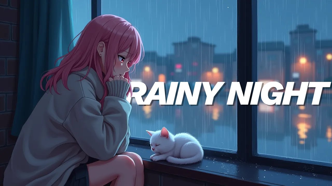 No Ads 🌧️ Rainy Lofi for Calm Reflection | Melancholic Beats to Feel & Focus (45 Mins+)