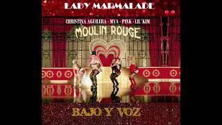 MOULIN ROUGE LADY MARMALADE BAJO Y VOZ