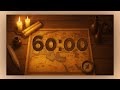60‑Minute Countdown Timer on a Vintage Map Adventure