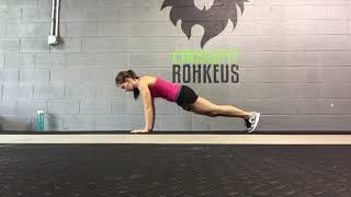 Worm push up: scaling the push up
