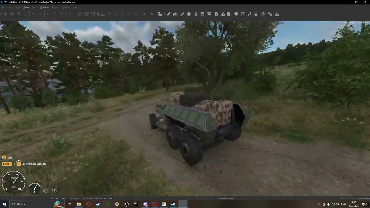 Arma Reforger - CHE Warhammer 40k Mod - Tauros Venator chil drive (test_02)