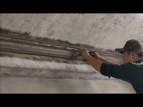 Video quá trình đắp phào chỉ trần nhà #704 Construction of... - youtube