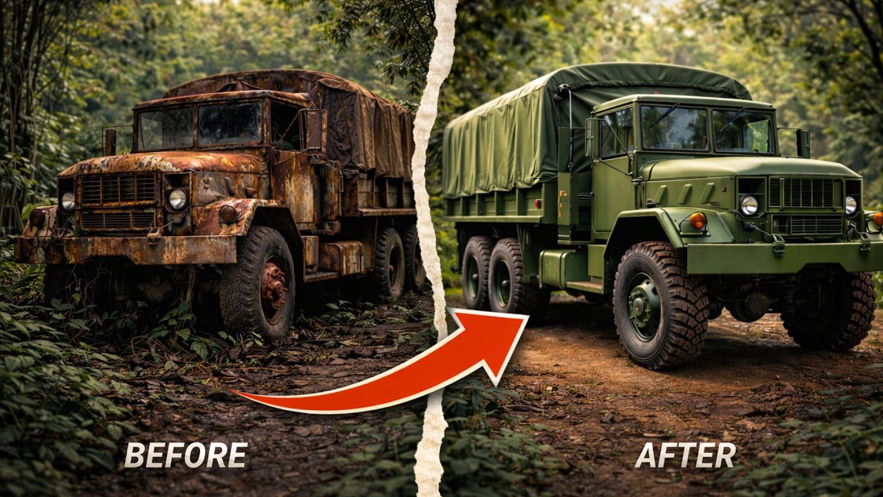Abandoned Military Truck Full Restoration – Satisfying Rebuild | Legends Rebuilt