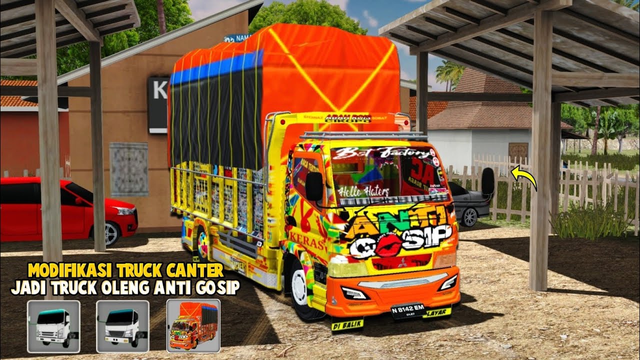 Muat Cabai Sambil Oleng Brutal Naik Truck Canter Anti Gosip😂ES Truck Simulator ID